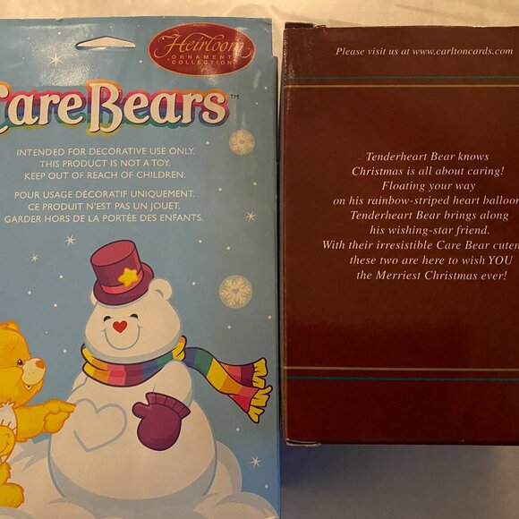 2 SETS VINTAGE HEIRLOOM CARE BEARS ORNAMENT SETS - Picture 5 of 6